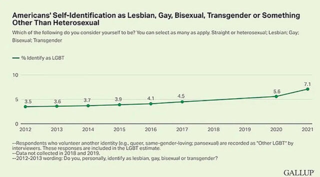 Every Fourth Teenager In The US Identifies As LGBT The Nordic Times   Gallup Sexual Orientation Poll USA 2023 640x355 