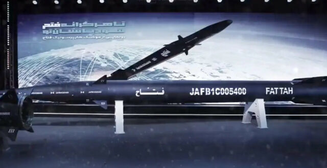 Iran unveils hypersonic missile